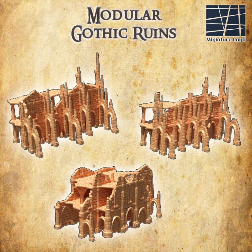 Modular Building Ruins Modular Gothic Ruins - Miniature Land