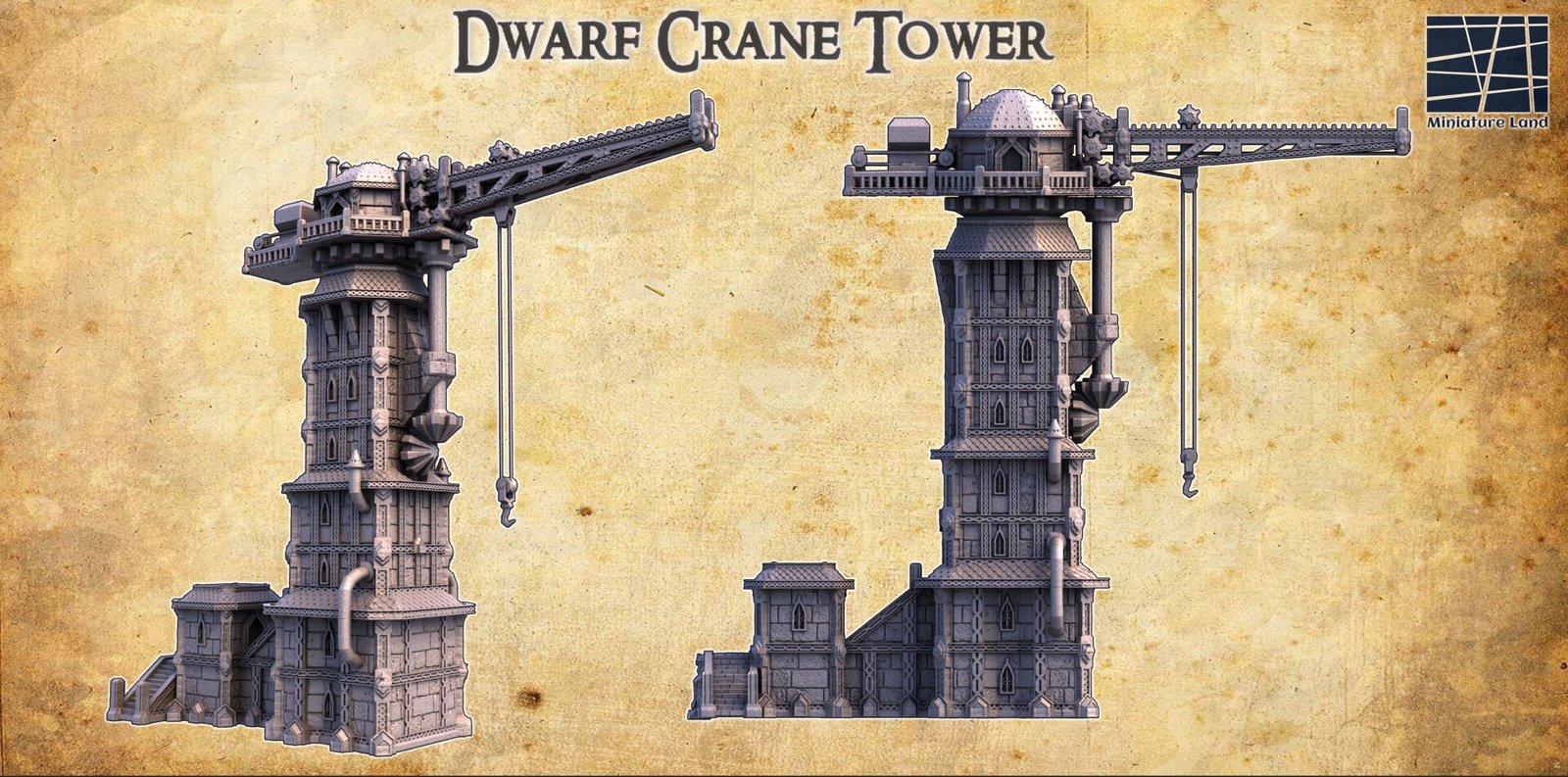 Dwarf Crane Tower - Miniature Land