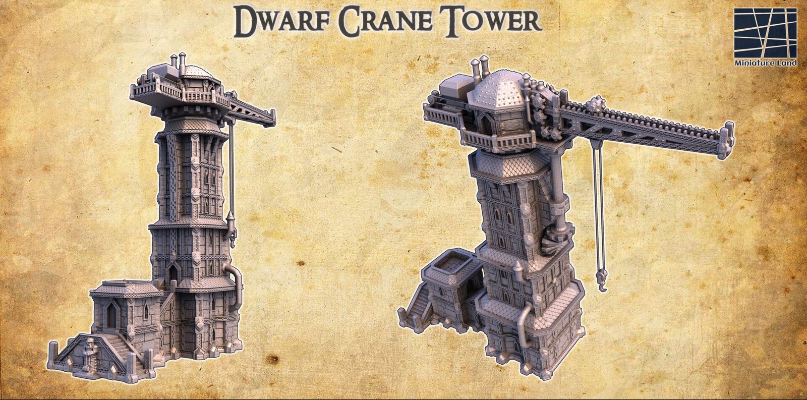 Dwarf Crane Tower - Miniature Land